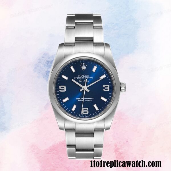 1:1 replica Rolex Air-king Rolex Calibre 2813 m114200-0014 Men’s 15mm Hands and Markers - Image 2