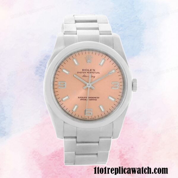 1:1 replica Rolex Air-king Men’s Rolex Calibre 2813 114200-70190 Hands and Markers 15mm - Image 2