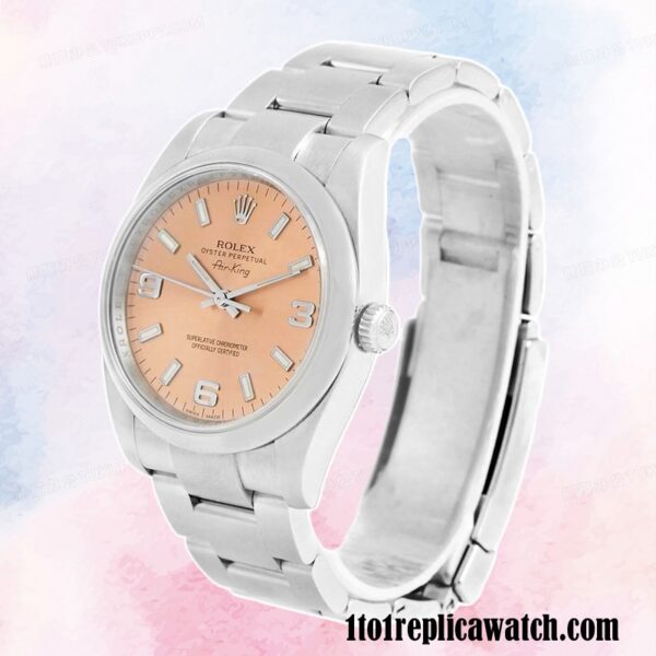 1:1 replica Rolex Air-king Men’s Rolex Calibre 2813 114200-70190 Hands and Markers 15mm - Image 3