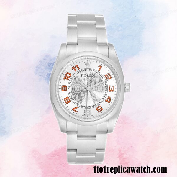 1:1 replica Rolex Air-king 114200SAO Rolex Calibre 2813 Men’s Silver-tone - Image 2
