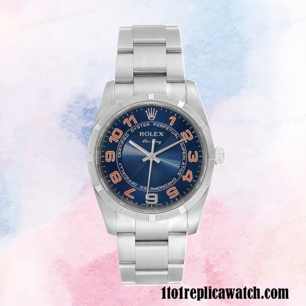 1:1 replica Rolex Air-king Rolex Calibre 2813 114210BLAO Men’s Blue Dial - Image 2
