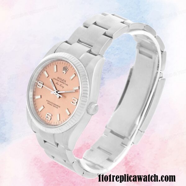 1:1 replica Rolex Air-king Men’s 114234PSO Rolex Calibre 2813 Hands and Markers - Image 3
