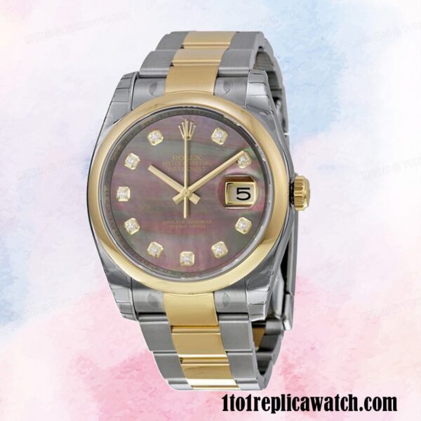 1:1 replica Rolex Datejust Rolex Calibre 2836/2813 Men’s 116203BKMDO Two-tone - Image 2