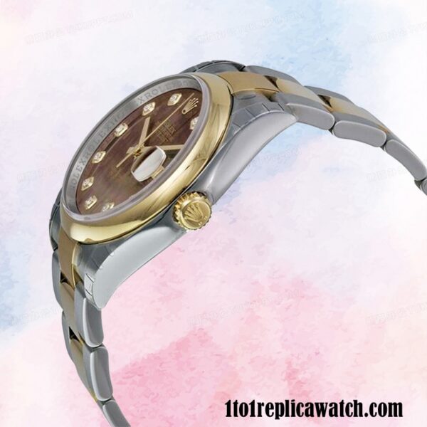 1:1 replica Rolex Datejust Rolex Calibre 2836/2813 Men’s 116203BKMDO Two-tone - Image 3