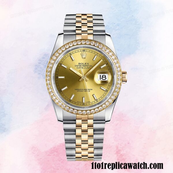 1:1 replica Rolex Datejust Men’s Rolex Calibre 2836/2813 116243CSJ Hands and Markers - Image 2