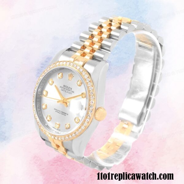 1:1 replica Rolex Datejust Rolex Calibre 2836/2813 116243SDJ Men’s Two-tone 12mm - Image 3
