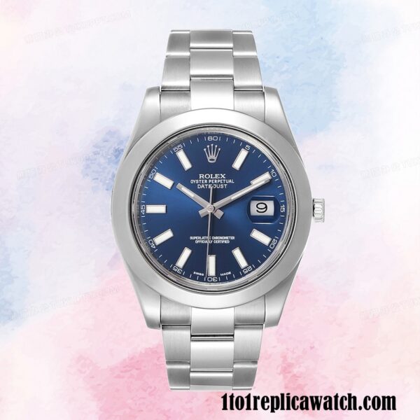 1:1 replica Rolex Datejust Rolex Calibre 2836/2813 116300BLSO Men’s Silver-tone Hands and Markers - Image 2