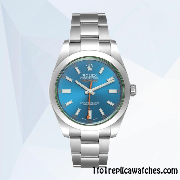 1:1 Replica Rolex Milgauss Rolex Calibre 2813 m116400gv-0002 Men’s Automatic Hands and Markers - Image 2
