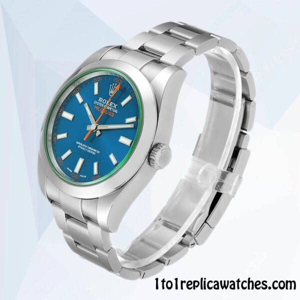 1:1 Replica Rolex Milgauss Rolex Calibre 2813 m116400gv-0002 Men’s Automatic Hands and Markers - Image 3