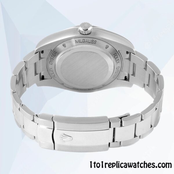 1:1 Replica Rolex Milgauss Men’s Rolex Calibre 2813 m116400gv-0001 12mm Hands and Markers - Image 4