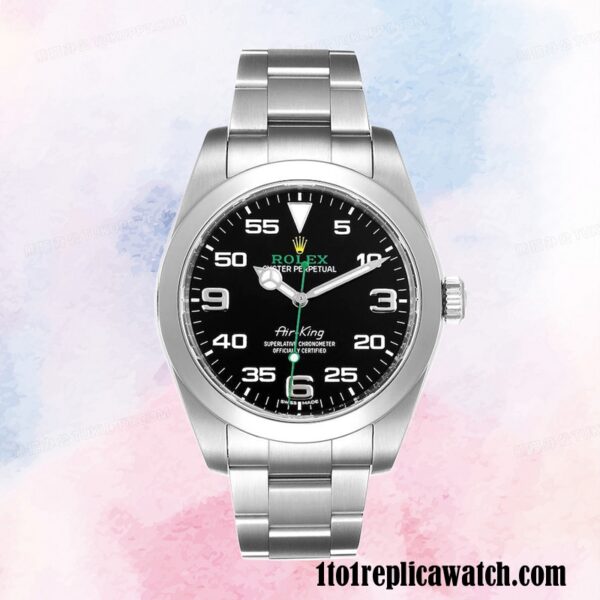 1:1 replica Rolex Air-king Rolex Calibre 2813 m116900-0001 Men’s Black Dial - Image 2