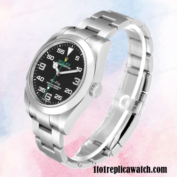1:1 replica Rolex Air-king Rolex Calibre 2813 m116900-0001 Men’s Black Dial - Image 3