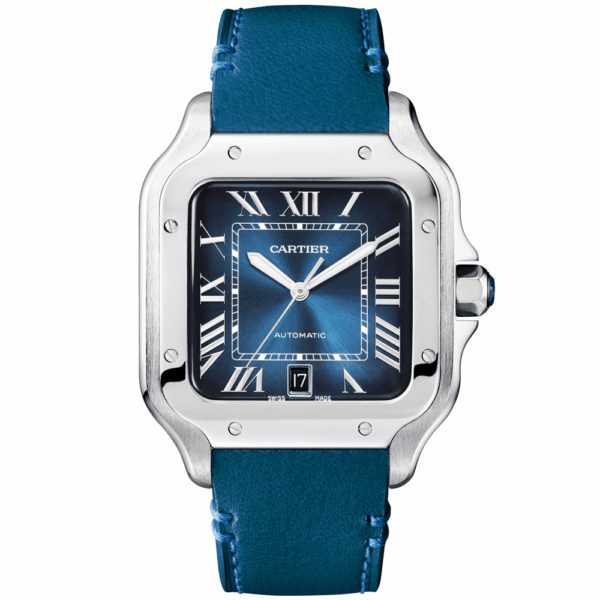 Santos de Cartier Large Automatic Steel Bracelet/Strap Watch - Image 2