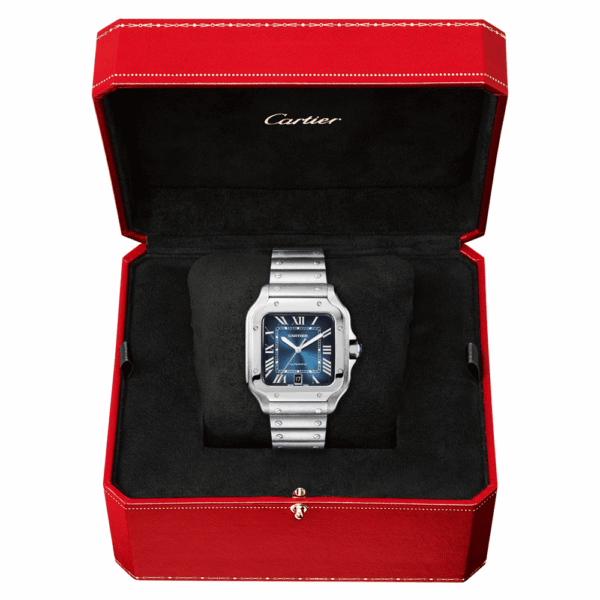 Santos de Cartier Large Automatic Steel Bracelet/Strap Watch - Image 3