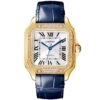 Santos de Cartier Medium Diamond Set Automatic 18ct Yellow Gold Watch