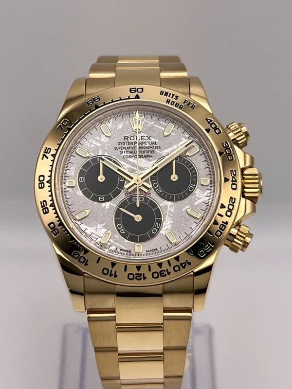 Rolex Daytona Yellow Gold Meteorite & Black Dial 116508 - Image 4