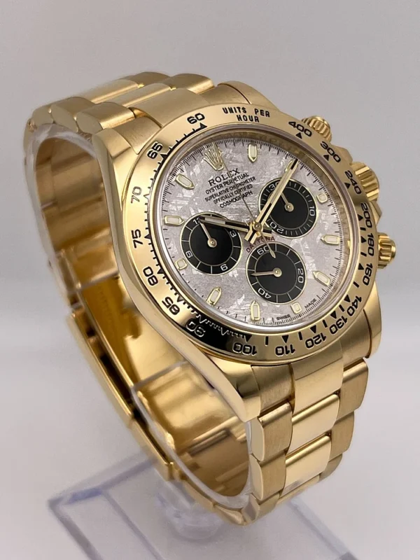 Rolex Daytona Yellow Gold Meteorite & Black Dial 116508 - Image 3