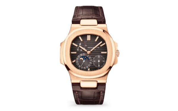 Patek Philippe Nautilus Date, Moon Phases Watch, 18k Rose Gold, 40mm, Ref# 5712R-001 - Image 2