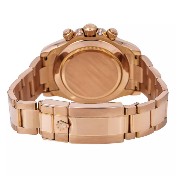 Men’s Diamond Watch Rolex Day-Date Gold 40 mm Rose Gold Tone Dial - Image 3