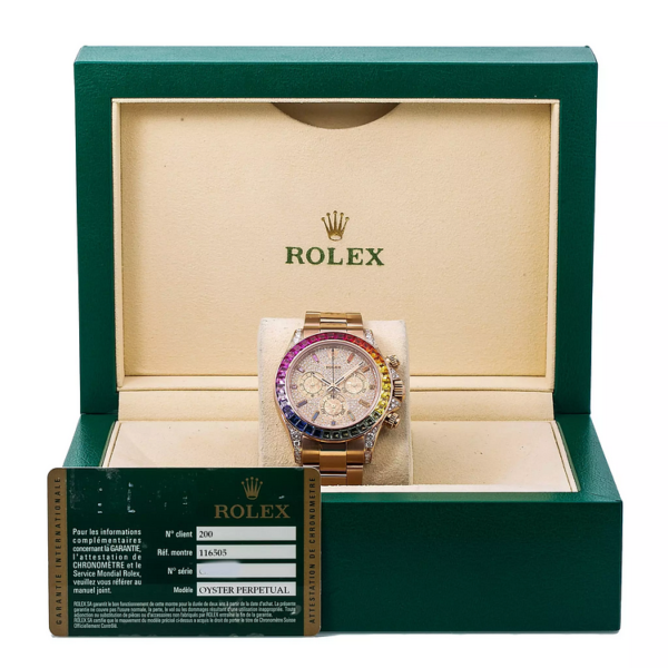 Men’s Diamond Watch Rolex Day-Date Gold 40 mm Rose Gold Tone Dial - Image 2
