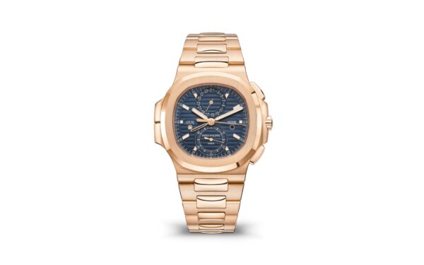 Patek Philippe Nautilus Travel Time Chronograph Watch, 18k Rose Gold, 40,5 mm, Ref# 5990/1R-001 - Image 2