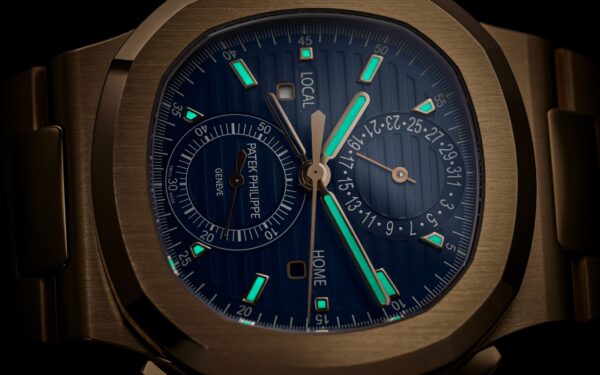 Patek Philippe Nautilus Travel Time Chronograph Watch, 18k Rose Gold, 40,5 mm, Ref# 5990/1R-001 - Image 7