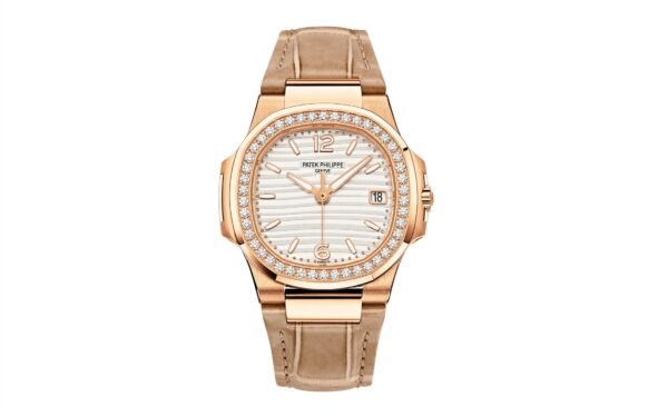 Patek Philippe Nautilus Quartz Diamond Ladies Watch, 18k Rose Gold, 32mm, Ref# 7010R-011 - Image 2