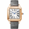 Santos-Dumont Extra Large 18ct Rose Gold Strap Watch