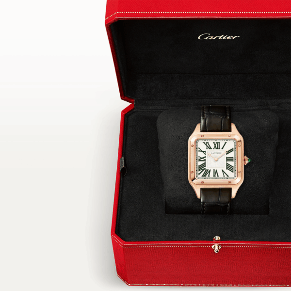 Santos-Dumont Extra Large 18ct Rose Gold Limited Edition Watch - Image 4