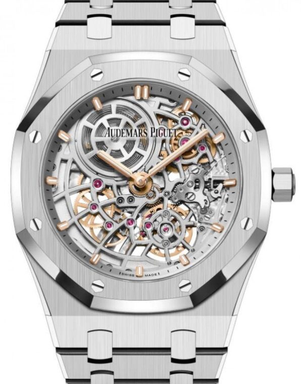 Audemars Piguet Royal Oak Jumbo Extra-Thin Openworked Steel 39mm “Skeleton” 16204ST.OO.1240ST.01
