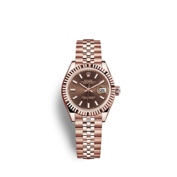 Rolex Lady-Datejust 28, 18k Everose Gold, Ref# 279175-0008