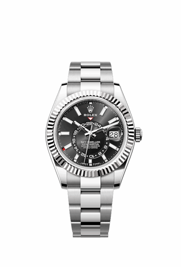 Rolex Sky-Dweller, 42mm, Oystersteel and 18k White Gold, Black, Oyster, Ref# 336934-0007