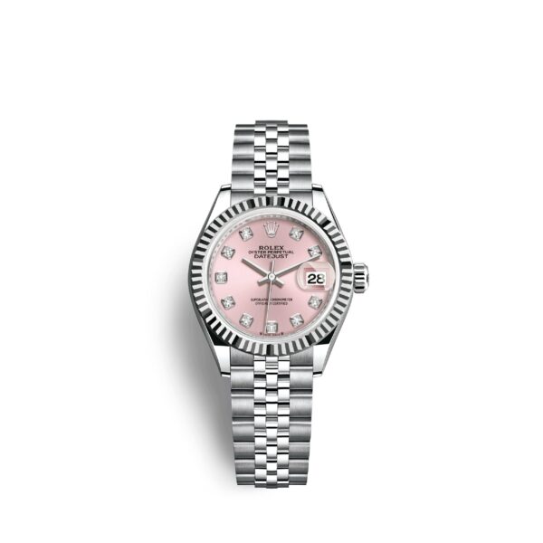 Rolex Lady-Datejust 28, Oystersteel and 18k White Gold, Ref# 279174-0002