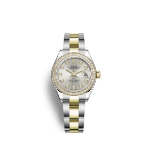 Rolex Lady-Datejust 28, Oystersteel and 18k Yellow Gold, Ref# 279383RBR-0007