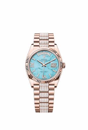 Rolex Day-Date 36, 18k Everose Gold with Diamond-set, 36mm, Ref# 128235-0065