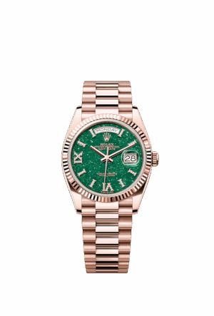 Rolex Day-Date 36, 18k Everose Gold with Diamond-set, 36mm, Ref# 128235-0068