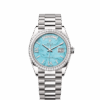 Rolex Day-Date 36, 18k White Gold with Diamond-set , 36mm, Ref# 128349rbr-0031