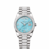 Rolex Day-Date 36, 18k White Gold with Diamond-set, 36mm, Ref# 128349rbr-0032
