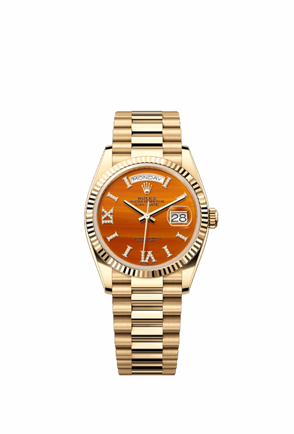 Rolex Day-Date 36, 18k Yellow Gold with Diamond-set, 36mm, Ref# 128238-0088