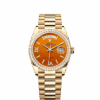 Rolex Day-Date 36, 18k Yellow Gold with Diamond-set, 36mm, Ref# 128348rbr-0049