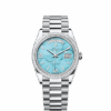 Rolex Day-Date 36, Platinum with Diamond-set, 36mm, Ref# 128396tbr-0016