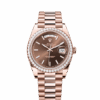 Rolex Day-Date 40, 18k Everose Gold with Diamond-set, 40mm, Ref# 228345rbr-0024