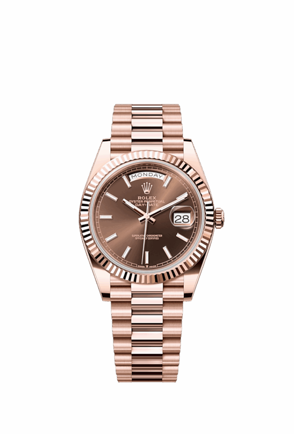 Rolex Day-Date 40, 18k Everose Gold, 40mm, Ref# 228235-0053