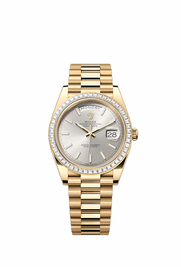 Rolex Day-Date 40, 18k Yellow Gold with Diamond-set, 40mm, Ref# 228398tbr-0040