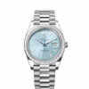 Rolex Day-Date 40, Platinum with Diamond-set, 40mm, Ref# 228396tbr-0039
