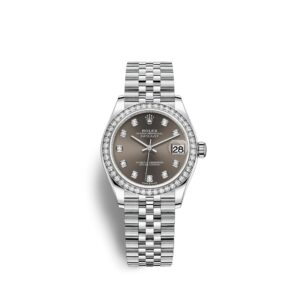 Rolex Datejust 31, Oystersteel, 18kt White Gold and diamonds, Ref# 278384RBR-0010