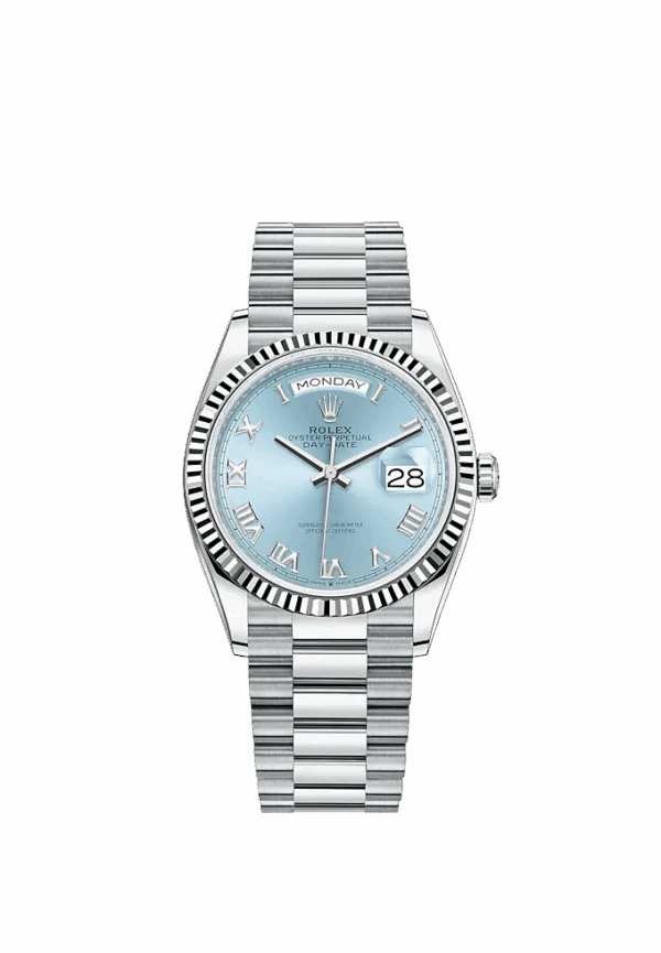 Rolex Day-Date 36mm, Platinum, Ref# 128236-0008 - Image 2