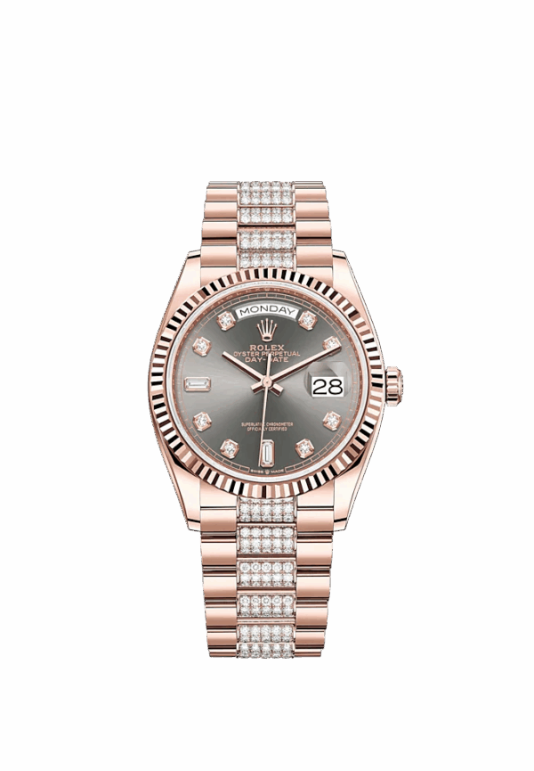 Rolex Day-Date, 36mm, 18k Everose Gold, Ref# 128235-0051 - Image 2