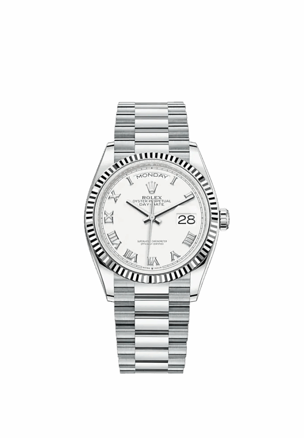 Rolex Day-Date, 36mm, Platinum, Ref# 128236-0007 - Image 2