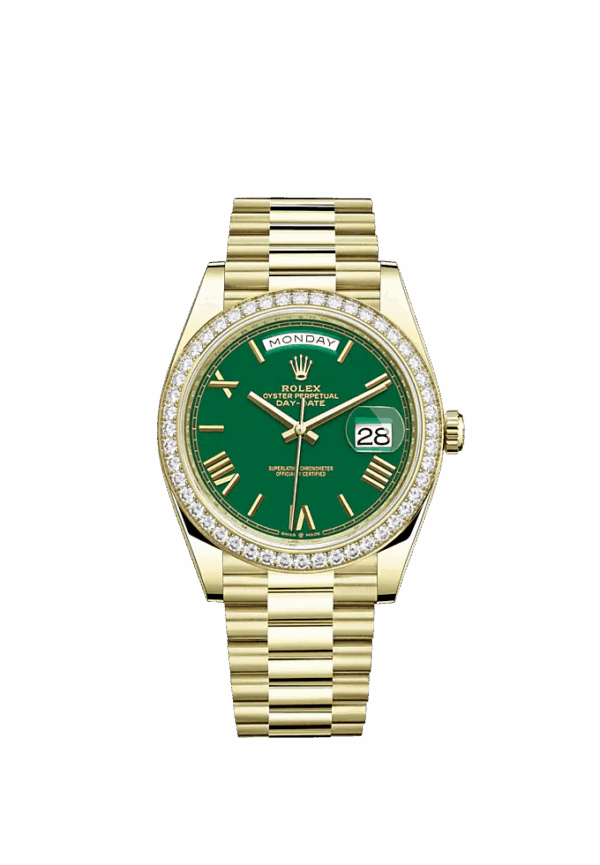 Rolex Day-Date, 40mm, 18k Yellow Gold and Diamonds, Ref# 228348rbr-0040
